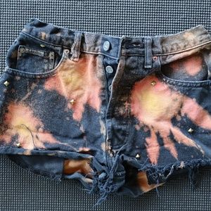 VINTAGE BLEACHED OUT CALVIN KLEIN DENIM SHORTS